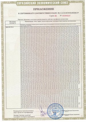 Продукция MASUMA сертифицирована